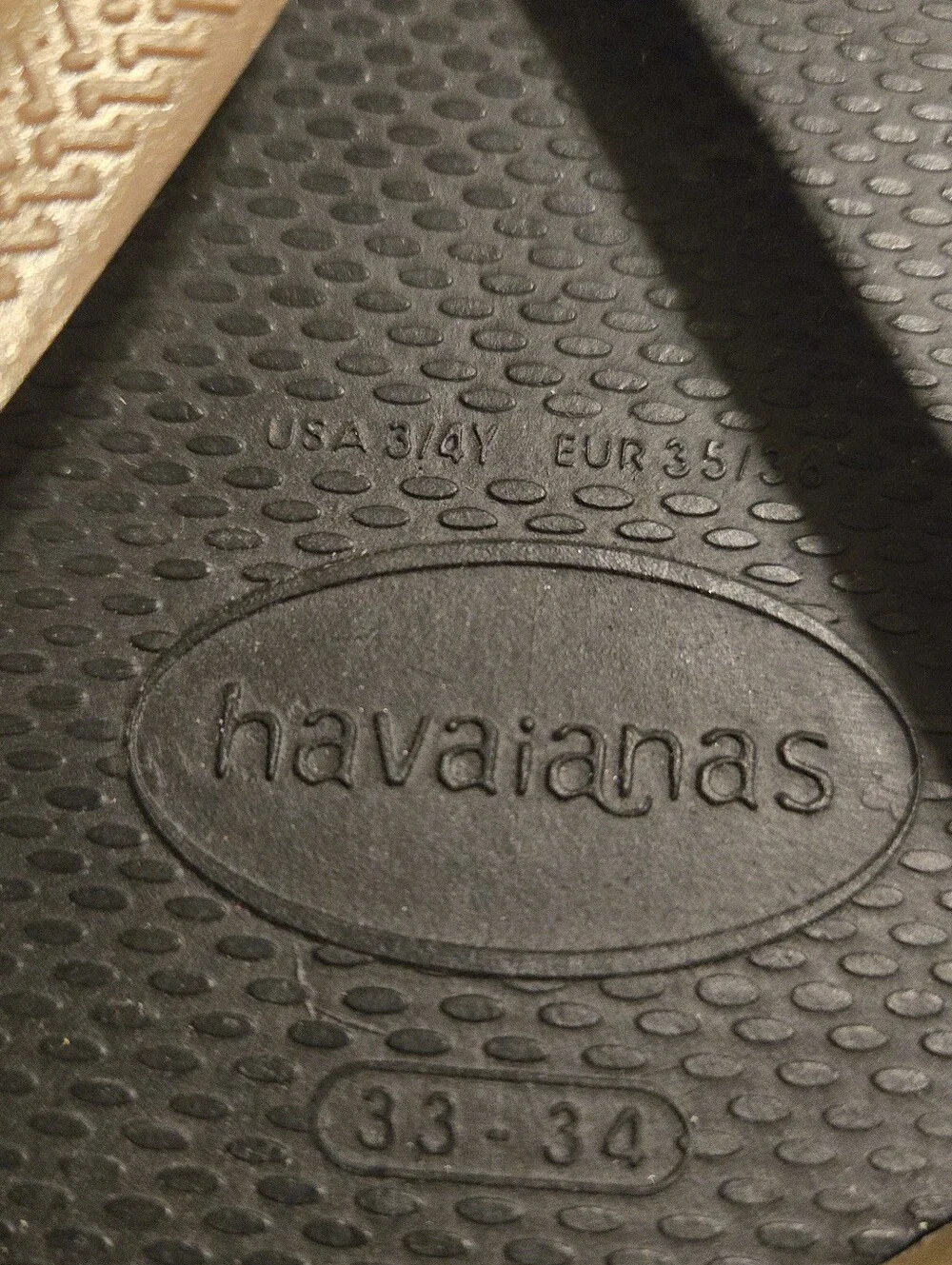 Havaianas Slim Logo Youth Flip-Flops Size 3/4 Y NWT
